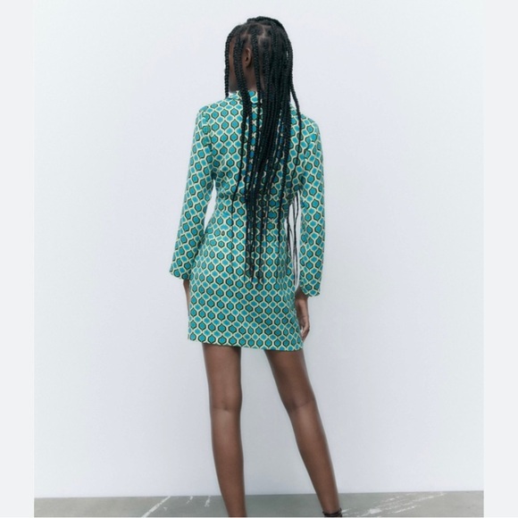Zara geometric print blazer dress - Picture 3 of 6